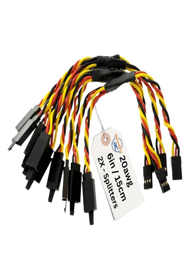 BackBay R/C BackBayRC - 6in 20awg Universal Servo 2X Splitter - 5 Pack - Image 1
